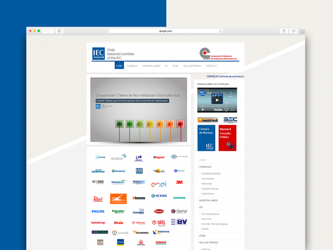 Cornelec - Sitio web